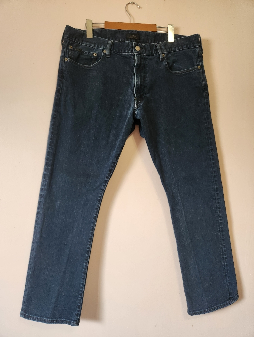 Polo Ralph Lauren Men's Straight Leg Denim Jeans 38x30 Classic Preppy Minimalist